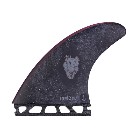 Captain Fin Co - Eithan Osbourne Heart Tri - SM/MD/LG - Black (Futures) - Satorial Supplies