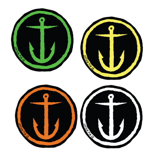 24x Sticker Pack - Original Anchor - Captain Fin Co - UK