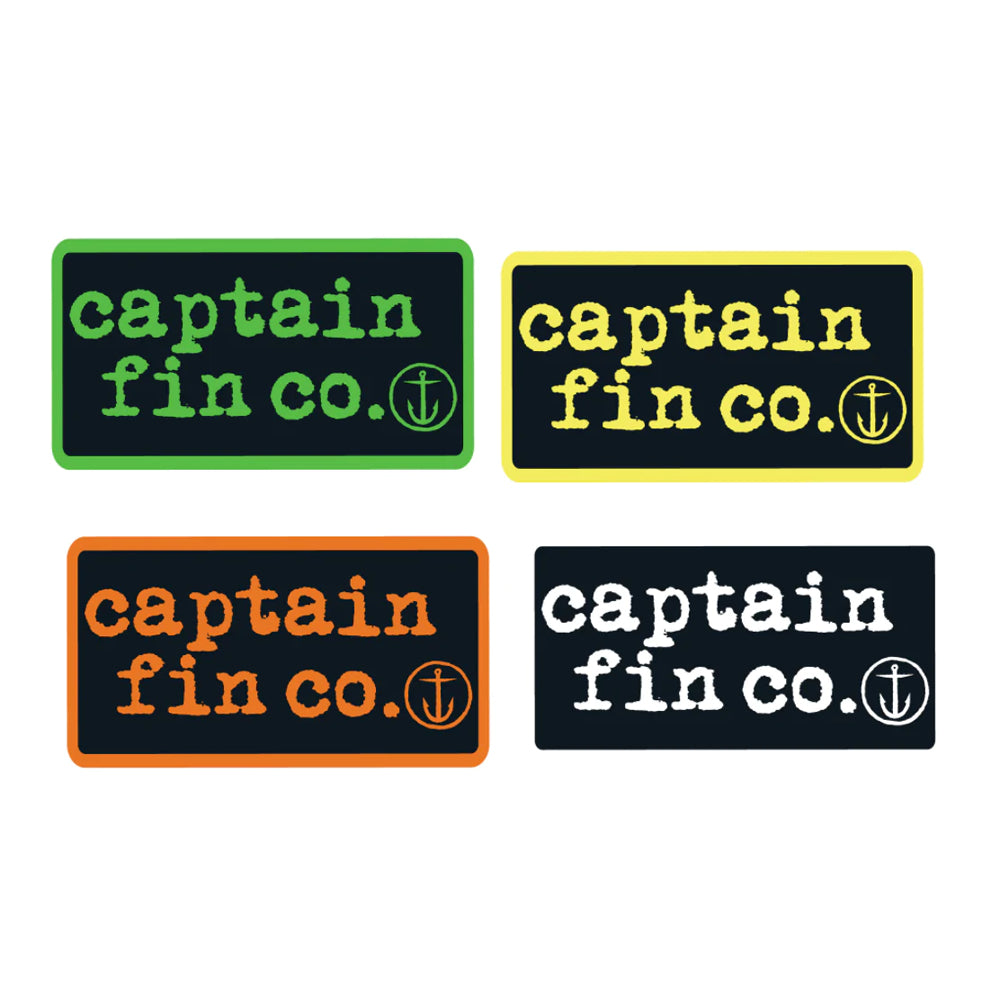 24x Sticker Pack - Type Patch - Captain Fin Co - UK