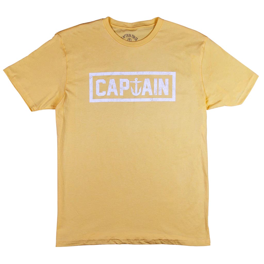 Naval Captain Tee - Yellow - Captain Fin Co - UK