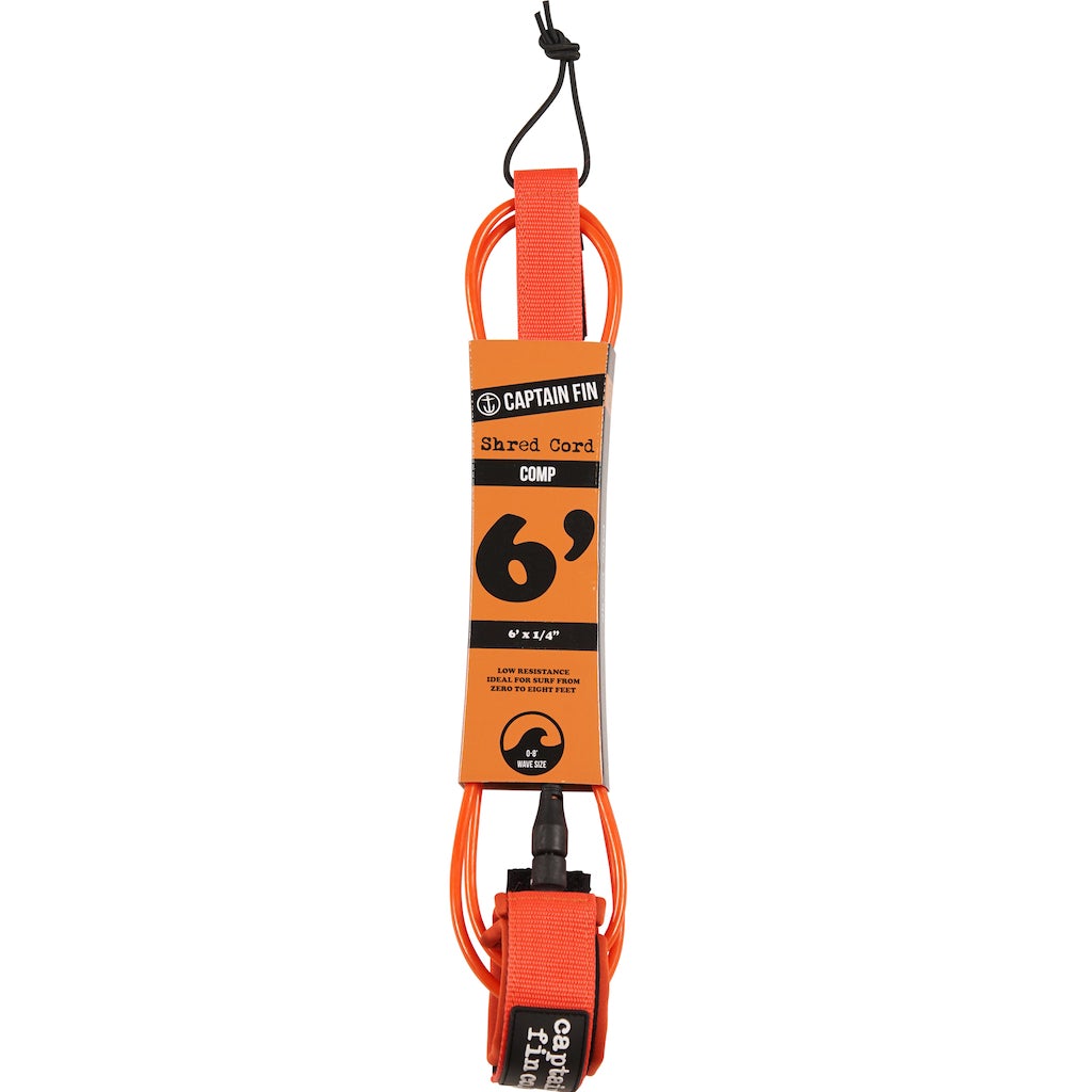 Shred Cord - 6' Comp - Orange - Captain Fin Co - UK